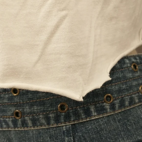 Vintage Transformers T Shirt Cut Off to Crop Soft & Worn Graphic Tee 2007 Robot - Picture 7 of 11